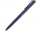 Ручка пластиковая soft-touch шариковая «Plane», темно-синий/черный, верхняя часть ручки- пластик, нижняя часть ручки- пластик с покрытием soft-touch - 2