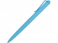 Ручка пластиковая soft-touch шариковая «Plane», голубой, верхняя часть ручки- пластик, нижняя часть ручки- пластик с покрытием soft-touch - 2
