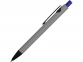 Ручка металлическая soft-touch шариковая «Snap», серый/черный/синий, металл с покрытием soft touch - 2