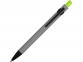 Ручка металлическая soft-touch шариковая «Snap», серый/черный/зеленое яблоко, металл с покрытием soft touch - 1