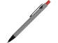 Ручка металлическая soft-touch шариковая «Snap», серый/черный/красный, металл с покрытием soft touch - 2