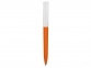 Ручка пластиковая soft-touch шариковая «Zorro», оранжевый/белый, пластик с покрытием soft-touch - 1