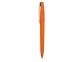 Ручка пластиковая soft-touch шариковая «Zorro», оранжевый/белый, пластик с покрытием soft-touch - 2