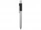 Ручка металлическая шариковая «Bobble», серый/черный, металл/силикон - 2
