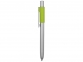 Ручка металлическая шариковая «Bobble», серый/зеленое яблоко, металл/силикон - 2