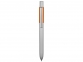 Ручка металлическая шариковая «Bobble», серый/оранжевый, металл/силикон - 1
