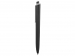 Ручка пластиковая трехгранная шариковая «Lateen», черный/белый, пластик - 3