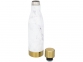 Медная вакуумная бутылка «Vasa» с мраморным узором, белый/золотистый, нержавеющая сталь 18/8 с медным покрытием внутренней стенки - 1