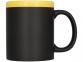 Кружка с покрытием для рисования мелом, черный/желтый, керамика - 1