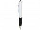 Ручка-стилус шариковая «Nash», белый/черный/серебристый, АБС пластик - 1
