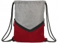 Спортивный рюкзак-мешок, серый/красный - 1