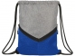 Спортивный рюкзак-мешок, серый/ярко-синий, ткань из вереска с полиуретановой подкладкой 210D - 1