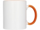 Кружка «Pix» для сублимации, белый/оранжевый, керамика - 1