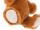 Плюшевый медведь «Santa», коричневый, красный, белый, плюш, полиэстер - 3