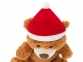 Плюшевый медведь «Santa», коричневый, красный, белый, плюш, полиэстер - 4