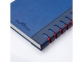 Ежедневник недатированный с индексами А5 «Bergamo», синий, искусственная кожа - 2