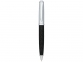 Ручка металлическая шариковая «Fidelio», серебристый/черный, металл с имитацией кожи - 1