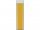 Подарочный набор White top с ручкой и зарядным устройством, желтый/белый, пластик - 8