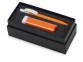 Подарочный набор White top с ручкой и зарядным устройством, оранжевый/белый, пластик - 1