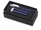 Подарочный набор White top с ручкой и зарядным устройством, синий/белый, пластик - 1
