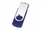 Подарочный набор Qumbo с ручкой и флешкой, синий/серебристый, ручка - пластик, USB-флешка - пластик с покрытием soft-touch\металл - 3