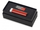 Подарочный набор Flashbank с флешкой и зарядным устройством, красный/серебристый, пластик/металл - 1