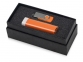 Подарочный набор Flashbank с флешкой и зарядным устройством, оранжевый/белый/серебристый, пластик/металл - 1