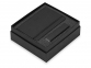 Подарочный набор To go с блокнотом А6 и зарядным устройством, черный, блокнот - картон с покрытием из полиуретана, имитирующего кожу, портативное зарядное устройство - металл - 1