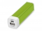 Подарочный набор On-the-go с флешкой, ручкой и зарядным устройством, зеленое яблоко, ручка шариковая - пластик, USB-флешка - пластик с покрытием soft-touch\металл, портативное зарядное устройство - пластик - 4