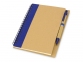Подарочный набор Essentials с флешкой и блокнотом А5 с ручкой, синий/натуральный/серебристый, бумага/пластик/металл - 6