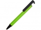 Подарочный набор «Q-edge» с флешкой, ручкой-подставкой и блокнотом А5, черный/зеленый, блокнот - ПУ, ручка-подставка - металл/пластик, USB-флешка - пластик с покрытием soft-touch/металл - 2