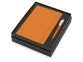 Подарочный набор Uma Vision с ручкой и блокнотом А5, оранжевый/белый, пластик/картон с покрытием из полиуретана, имитирующего кожу - 1