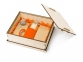 Подарочный набор Tea Duo Deluxe, коричневый, натуральный, оранжевый, кружка-керамика, ситечко- металл - 1