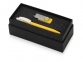Подарочный набор «Uma Memory» с ручкой и флешкой, желтый, серебристый, белый, USB-флешка- пластик с покрытием soft-touch\металл, ручка- пластик - 1