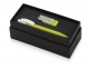 Подарочный набор «Uma Memory» с ручкой и флешкой, зеленое яблоко, серебристый, белый, USB-флешка- пластик с покрытием soft-touch\металл, ручка- пластик - 1