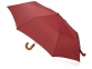 Зонт складной «Cary», бордовый, купол- эпонж, каркас-сталь, спицы- фибергласс, ручка-дерево - 1