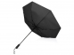 Зонт складной «Ontario», черный, купол- эпонж, каркас-сталь, стеклопластик, ручка-искусственная кожа - 6
