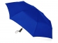 Зонт складной «Ontario», темно-синий, купол- эпонж, каркас-сталь, спицы- фибергласс, ручка-искусственная кожа - 1
