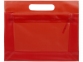 Прозрачная косметичка «Paulo», красный прозрачный, ПВХ - 2