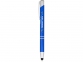 Ручка-стилус металлическая шариковая «Moneta» с анодированным покрытием, ярко-синий/серебристый, корпус из алюминия со стальным зажимом - 2