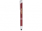 Ручка-стилус металлическая шариковая «Moneta» с анодированным покрытием, темно-красный/серебристый, корпус из алюминия со стальным зажимом - 2