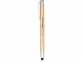 Ручка-стилус металлическая шариковая «Moneta» с анодированным покрытием, золотистый/серебристый, корпус из алюминия со стальным зажимом - 2