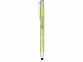 Ручка-стилус металлическая шариковая «Moneta» с анодированным покрытием, лайм/серебристый, корпус из алюминия со стальным зажимом - 2