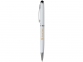 Ручка-стилус шариковая, белый/серебристый, металл - 4