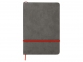 Блокнот А5 «Color», серый/красный, Термо PU с зернистой структурой - 2