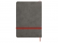 Блокнот А5 «Color», серый/красный, Термо PU с зернистой структурой - 3