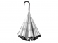 Зонт-трость наоборот «Inversa», черный/серебристый, купол- эпонж, каркас-стеклопластик, ручка-покрытие софт-тач - 2