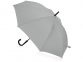 Зонт-трость «Bergen», серый, купол- эпонж, каркас-стеклопластик, ручка-покрытие софт-тач - 1