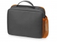 Изотермическая сумка-холодильник «Breeze» для ланч-бокса, серый/оранжевый, 600D полиэстер, PEVA - 2
