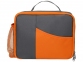 Изотермическая сумка-холодильник «Breeze» для ланч-бокса, серый/оранжевый, 600D полиэстер, PEVA - 3